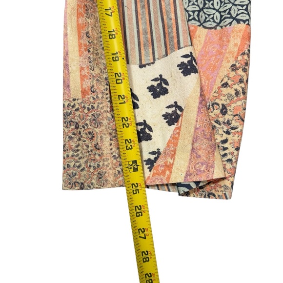 Free People Women’s Block Party Summer 1pc Patchwork Print Pants Size Medium - Picture 6 of 9